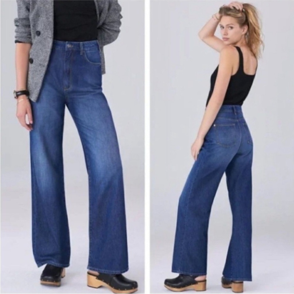 Anthropologie Pilcro The Annie Wide Leg High Rise Jeans Size 26